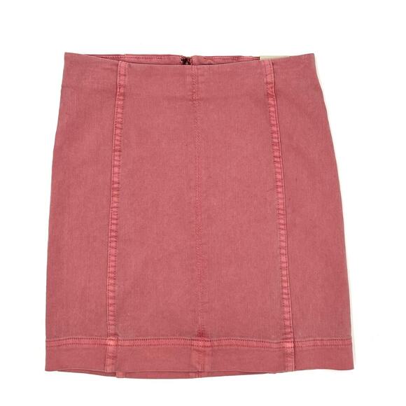 Jolt NWT Washed Dusty Rose Pink Stretch Denim Mini Skirt 1/25W Coastal Cowgirl - Picture 1 of 10